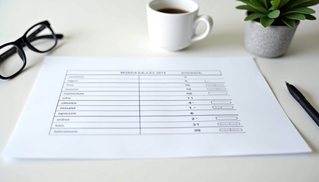 Tableau des classements départementaux de compétitions d