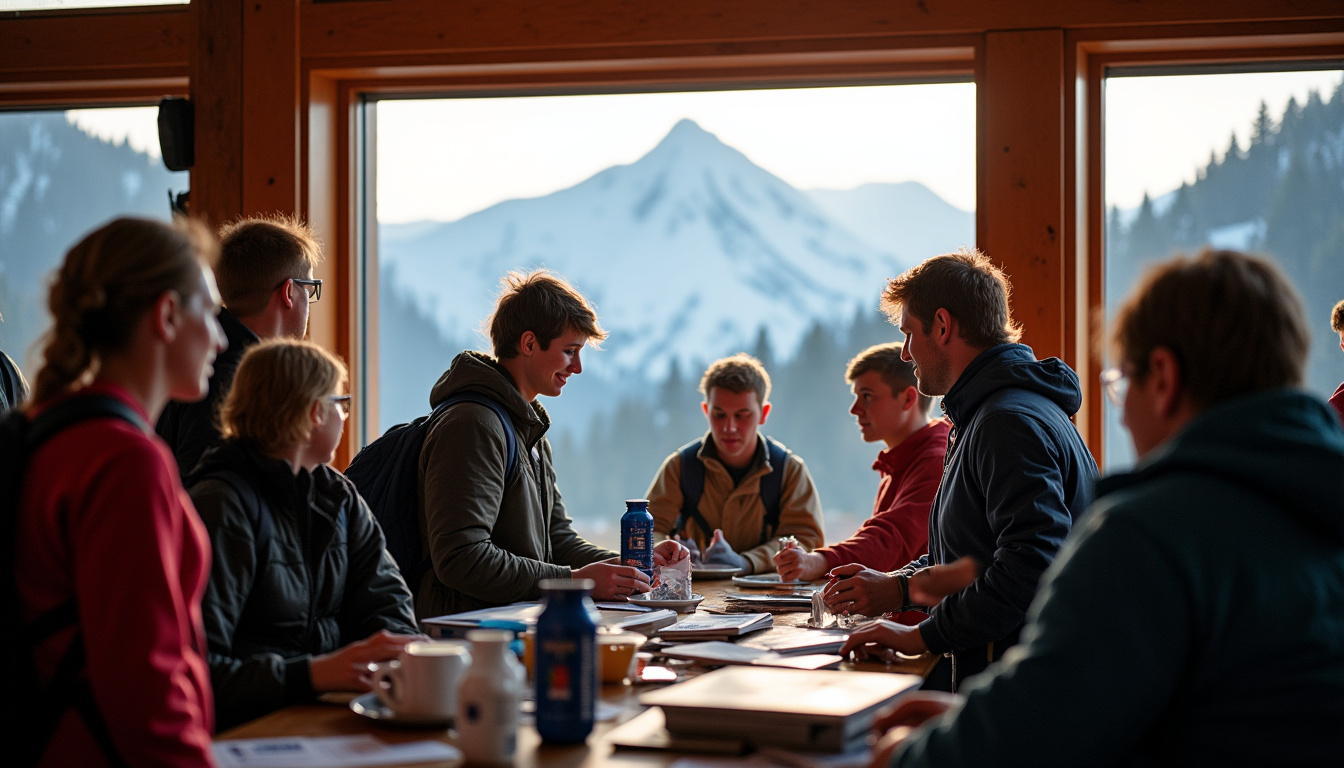 Coureurs en train de retirer leur dossard lors d