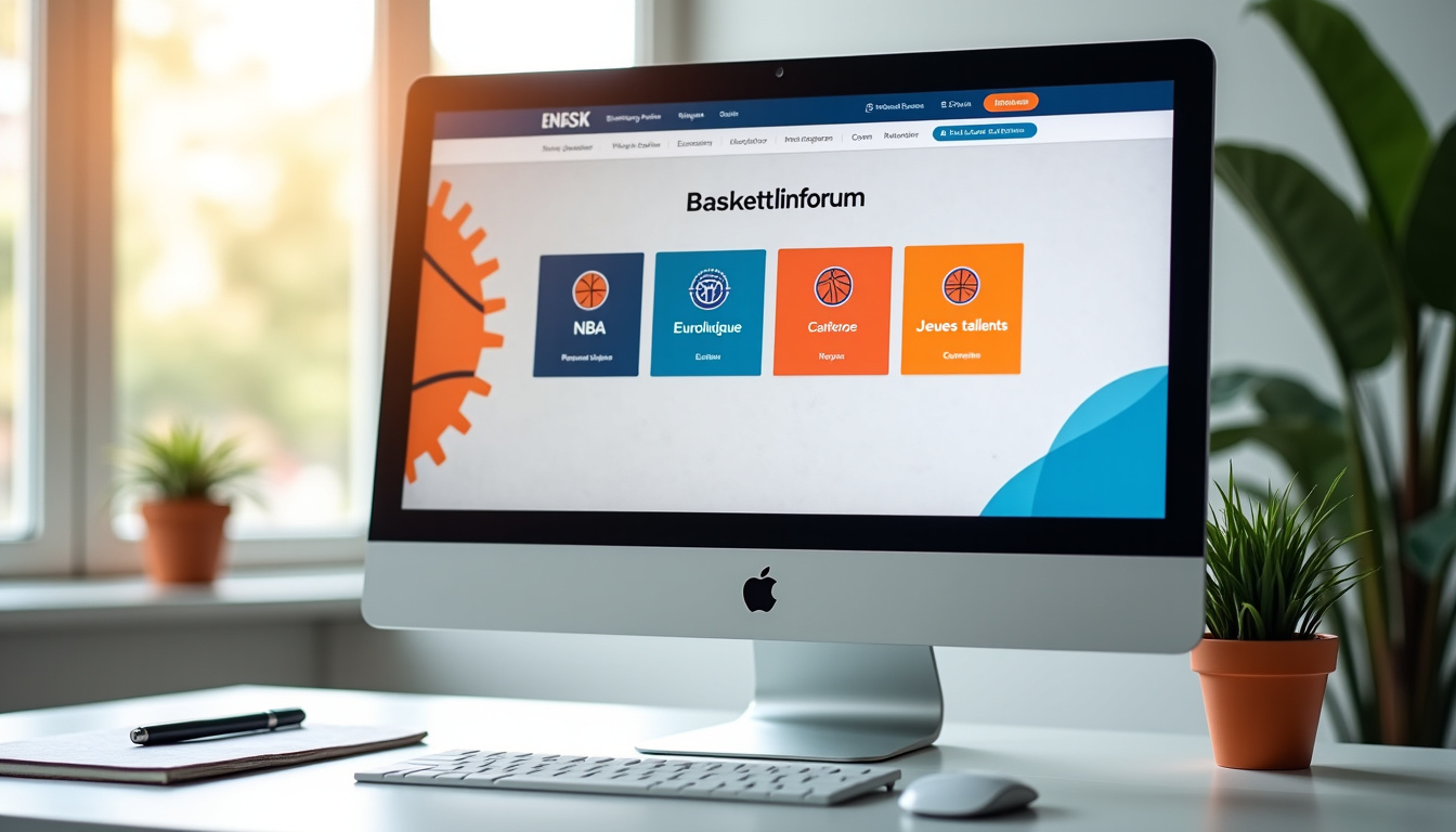 Interface du forum Basketinforum, illustrant la navigation entre les différentes sections thématiques