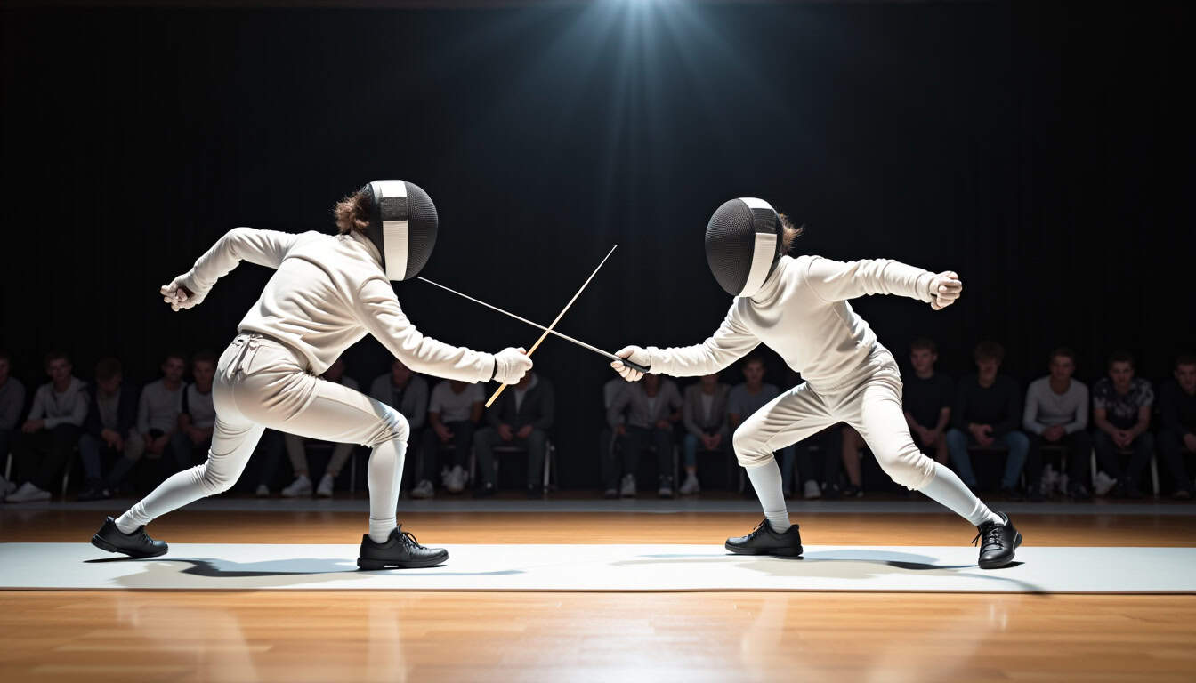 Jeunes tireurs en pleine action lors d