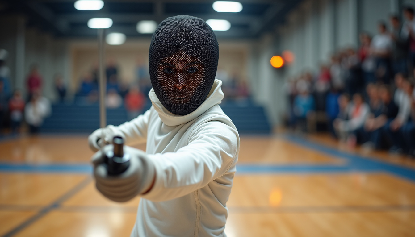 Astrid Guyart en action lors d