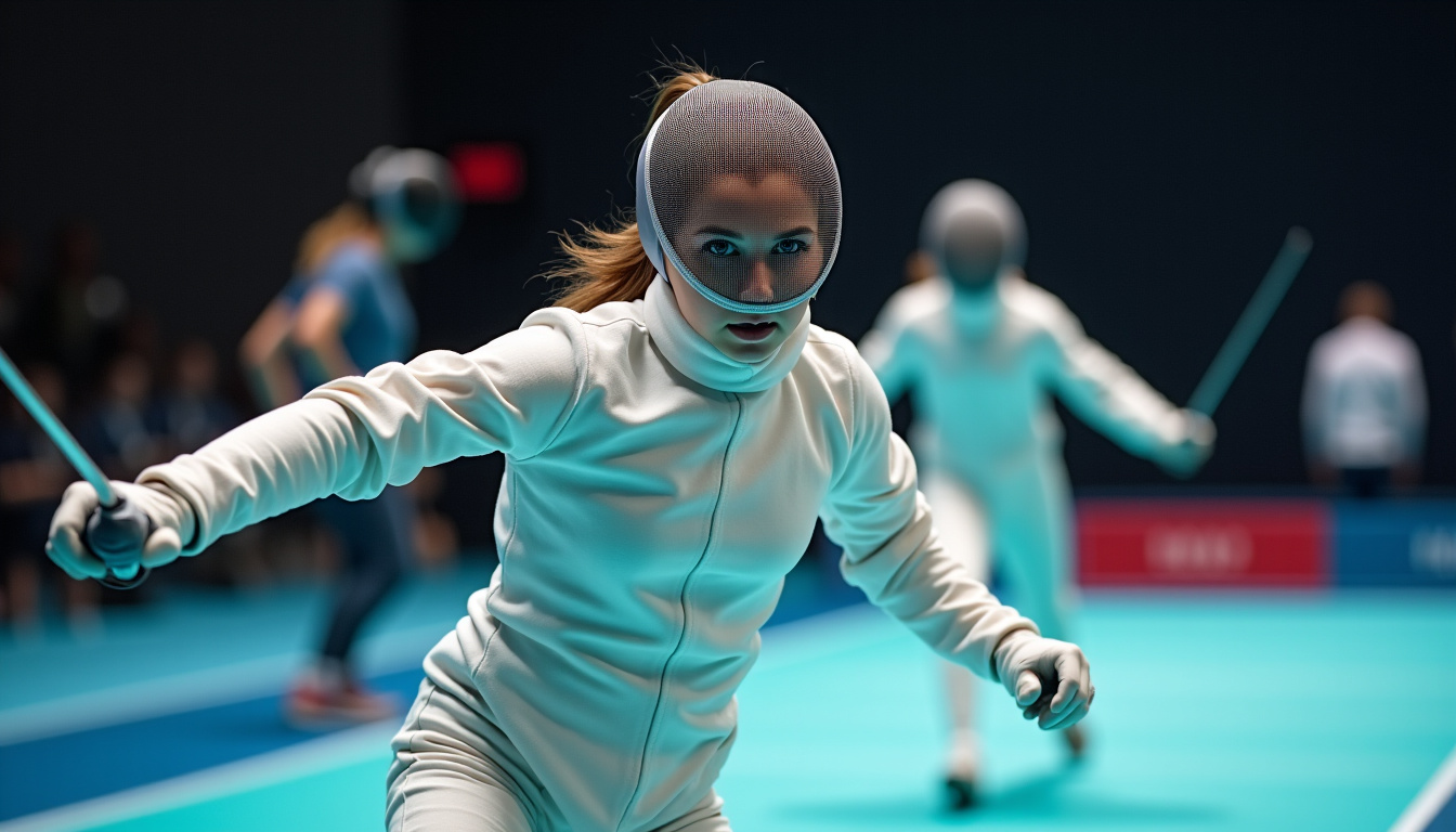 Sara Balzer en pleine séance d